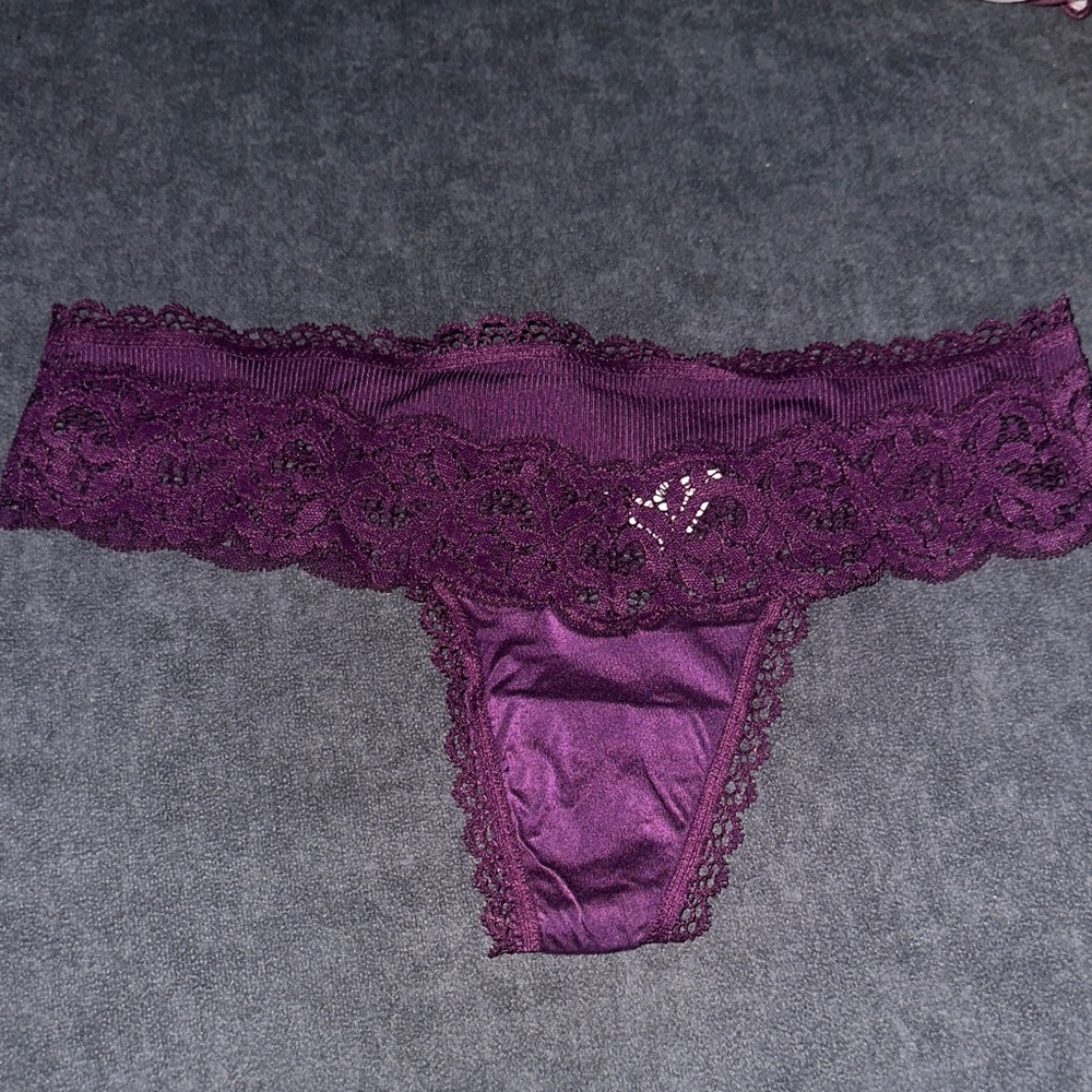 Victoria's Secret Deep Purple Lace Panties💜